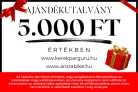 Ajándékutalvány 5000 Ft Értékben