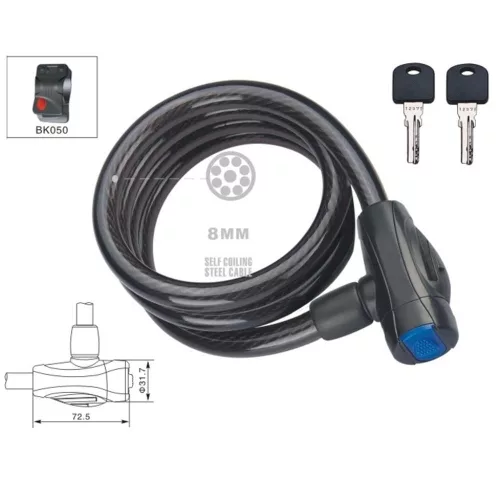 Kerékpár Lakat Velotech 8X1800Mm Füstszínű