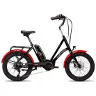 E-Bike Corratec Life S Ap5 Rd 8 Speed, Fekete-Piros, Láncváltós