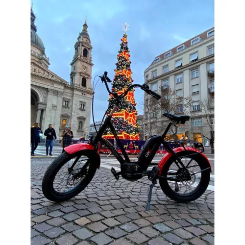 E-Bike Corratec Life S Ap5 Rd 8 Speed, Fekete-Piros, Láncváltós