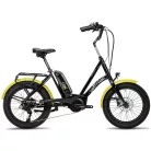 Corratec Life S Ap5 8S Elektromos Rásegítésű Kerékpár, Fekete-Sárga, Láncváltó