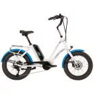Corratec Life S Ap5 Rd 8 Speed Elektromos Kerékpár, Fehér-Kék, Láncváltó