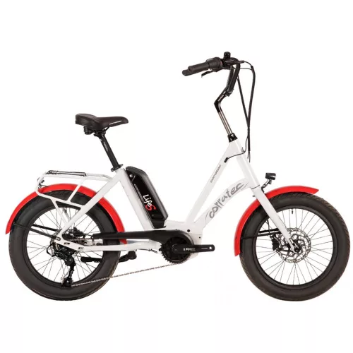 Corratec Life S Ap5 Rd 8 Speed Elektromos Kerékpár, Fehér-Piros, Láncváltó