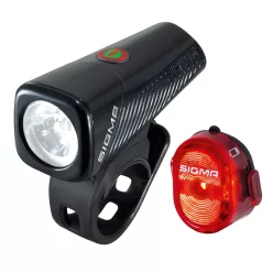 Lámpa Kerékpárra Sigma Buster 150 + Nugget II Szett