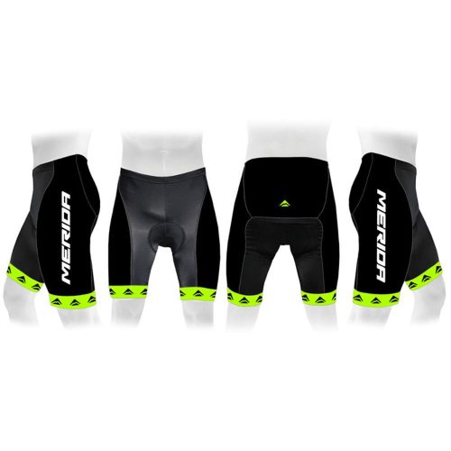 Kerékpáros Nadrág Merida 376 Rövid Zöld/Fekete Kantár Nélkül