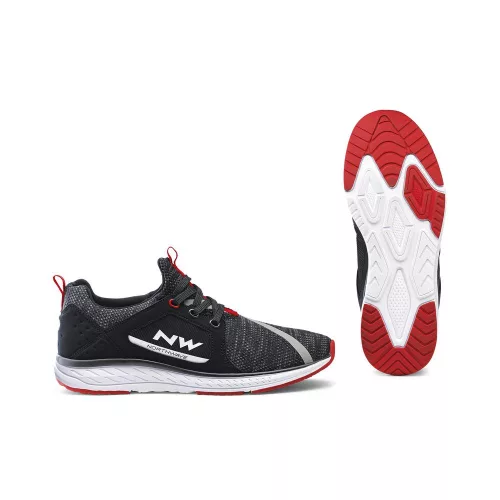 Kerékpáros Cipő Northwave City Podium Knit Fekete