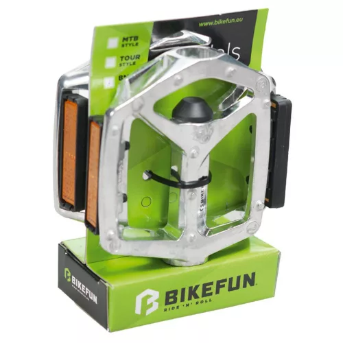 Pedál Kerékpárra Bikefun Jump Alu Ezüst
