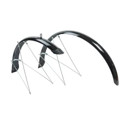   Kerékpár Sárvédő Bikefun Mtb aluplastic fekete 58 mm, 26"
