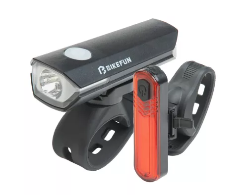 Lámpa Kerékpárra Bikefun Stone 200 Usb Szett
