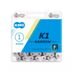 Lánc Kerékpárra Kmc 1/2x3/32 112L Ezüst/Fekete BMX