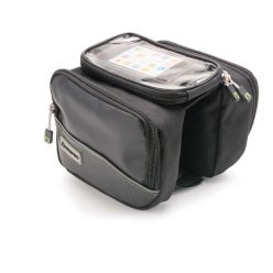   Bikefun Smart 2 Telefontartó/Váztáska Kerékpárra Vízálló 5,5” Kijelzőhöz 2 Literes Fekete/Fekete