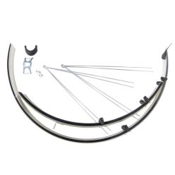   Kerékpár Sárvédő Bikefun Mtb Alu-Plastic Fekete/Ezüst/Fekete