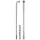 Küllő Sapim Race Inox 14G J-Bend Fekete + Polyax Réz 14G 12Mm Fekete