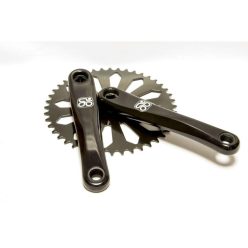 Hajtómű Kerékpárra 170mm 44 1S Alu Négyszög Fekete