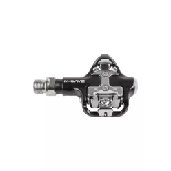   Pedál Kerékpárra 9/16" Spd Clipless Alu M-Wave Drag-R2 - Crmo Tengely Fekete