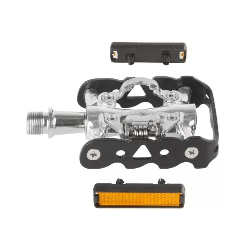 Pedál Kerékpárra 9/16" Spd/Mtb Alu Cr-Mo Tgly Fekete M-Wave