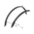 Kerékpár Sárvédő Garnitúra Műanyag 28" 45mm M-Wave Fekete