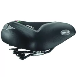  Nyereg Kerékpárra Monte Grappa 1101 Max Comfort Géles Fekete