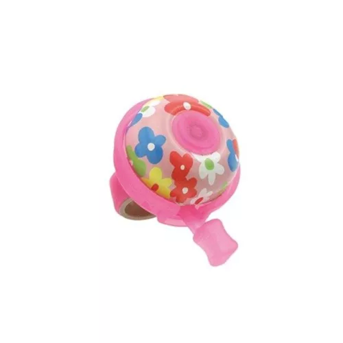 Csengő Kerékpárra Alu Virágos 45mm Pink