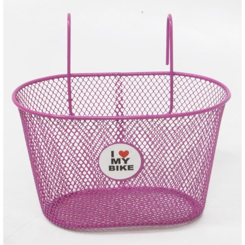 Kosár Kerékpárra Gyermek Acél Elsö Akasztós 25X16X14