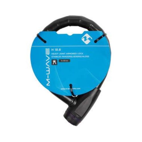 Kerékpár Lakat Páncél Kulcsos 18x800mm Füstszínű M-Wave