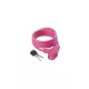 Kerékpár Lakat Spirál Kulcsos 8X1500 Mm Szilikonos - M-Wave Pink