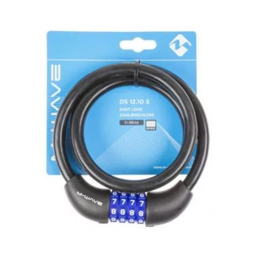 Kerékpár Lakat Spirál Számzáras 12X1000mm Szilikon M-Wave