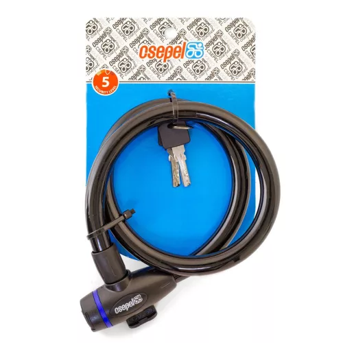 Kerékpár Lakat Csepel Kábel Spirál 15X800Mm Kulcsos