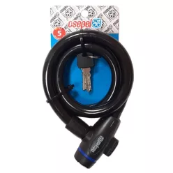 Kerékpár Lakat Csepel Kábel 15x1000mm Kulcsos Fekete