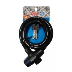 Kerékpár Lakat Csepel Kábel 12X1200mm Kulcsos Fekete