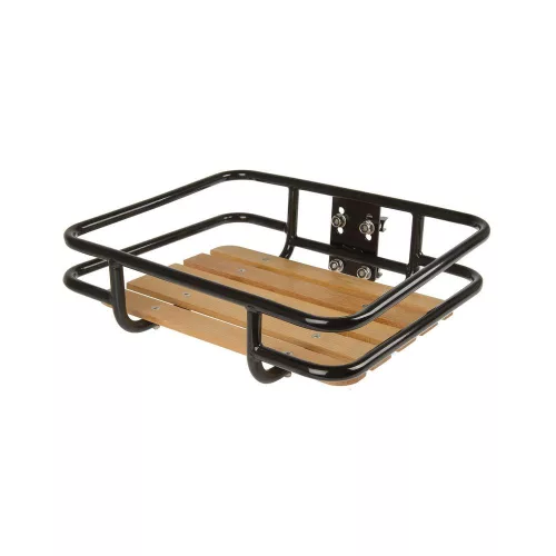 Csomagtartó Kerékpárra Elsö Acél/Fa 34X41Cm 18Kg 440455