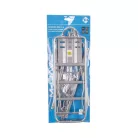 Csomagtartó Kerékpárra 24"-28" Alu Áll. Ezüst  (On Iia) M-Wave