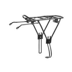   Csomagtartó Kerékpárra 24-28" Alu Állithato T.Fék Matt Fekete