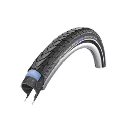   Kerékpár Külső Gumi 26X1-5/8 (42-590) Schwalbe Marathon Plus Hs440 Fekete Reflexcsíkos