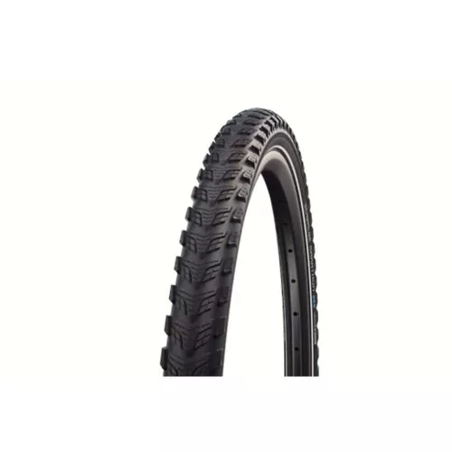 Kerékpár Külső Gumi 26X2,00 (50-559) Schwalbe Marathon 365 Hs475 Fekete Reflexcsíkos
