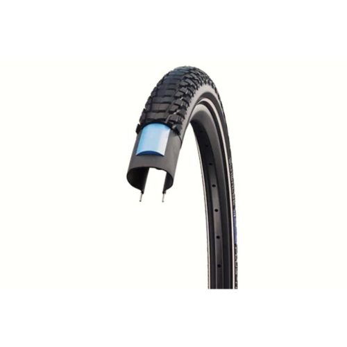 Kerékpár Külső Gumi 26X2,00 (50-559) Schwalbe Marathon Plus Tour Hs619 Fekete Reflexcsíkos