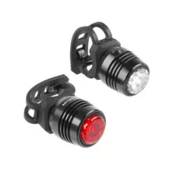 Villogó Szett Apollon Mini Usb Alu 0,5W M-Wave Kerékpárra