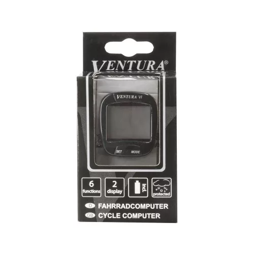 Kerékpár Computer Ventura 6 Funkcios Fekete