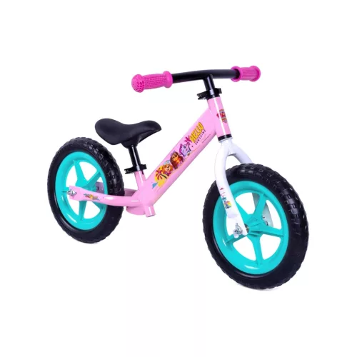 Mancs Őrjárat Futóbicikli 11" Acél Rózsaszín/Türkiz