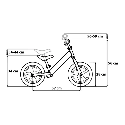 Mancs Őrjárat Futóbicikli 11" Acél Kék/Piros