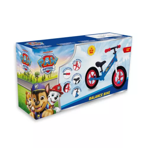 Mancs Őrjárat Futóbicikli 11" Acél Kék/Piros