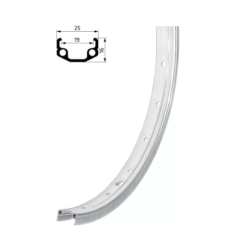 Abroncs KELLYS WASPER, 28H, AV, 20" silver