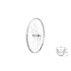 Fűzött első kerék KLS DRAFT V-brake F, 26", silver