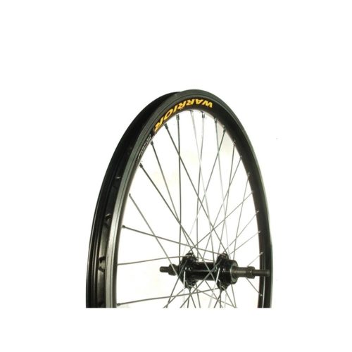 Kerékpár Kerék 24-Es Hátsó Duplafalu Warior Fekete Felni Menetes Alu Agy Fekete