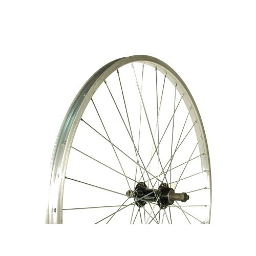 Kerékpár Kerék 26-Os Hátsó Szimplafalu Remerx Ezüst Felni Gyorszáras Alu Agy