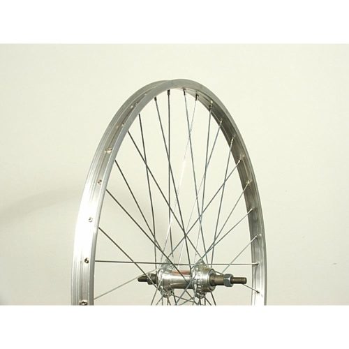 Kerékpár Kerék 26-Os Hátsó Szimplafalu Remerx Ezüst Felni Menetes Alu Agy Ezüst