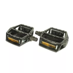 Pedál Kerékpárra 9/16 Bmx Aluminium Fekete Sp102