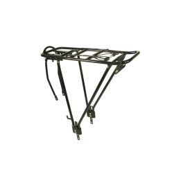 Csomagtartó Kerékpárra 26-28 Alu. Állítható Fekete