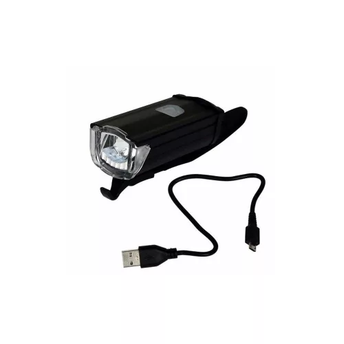 Kerékpár Lámpa Elemes 1Led 3W Tölthető Fekete