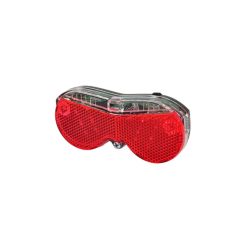   Kerékpár Lámpa Hátsó Csomagtartóra 3 Led Elemmel Reflektorral